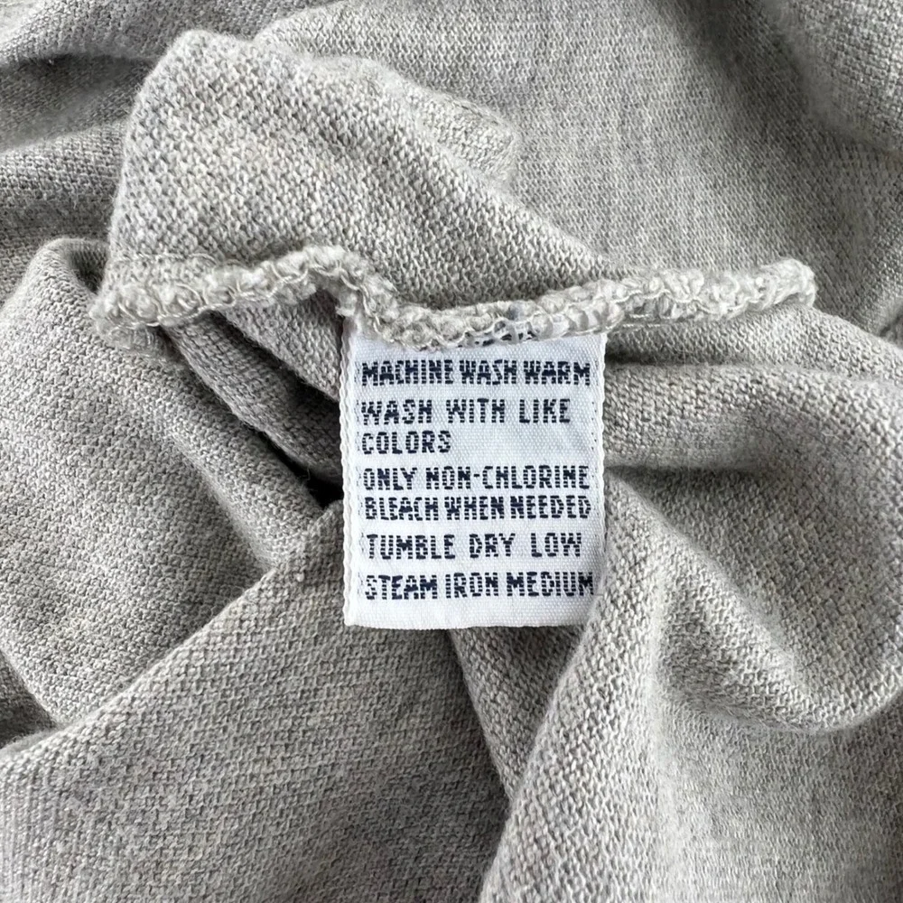 Polo Ralph Lauren Long Sleeve Polo Shirt Gray Pony Logo Cotton Men's XL